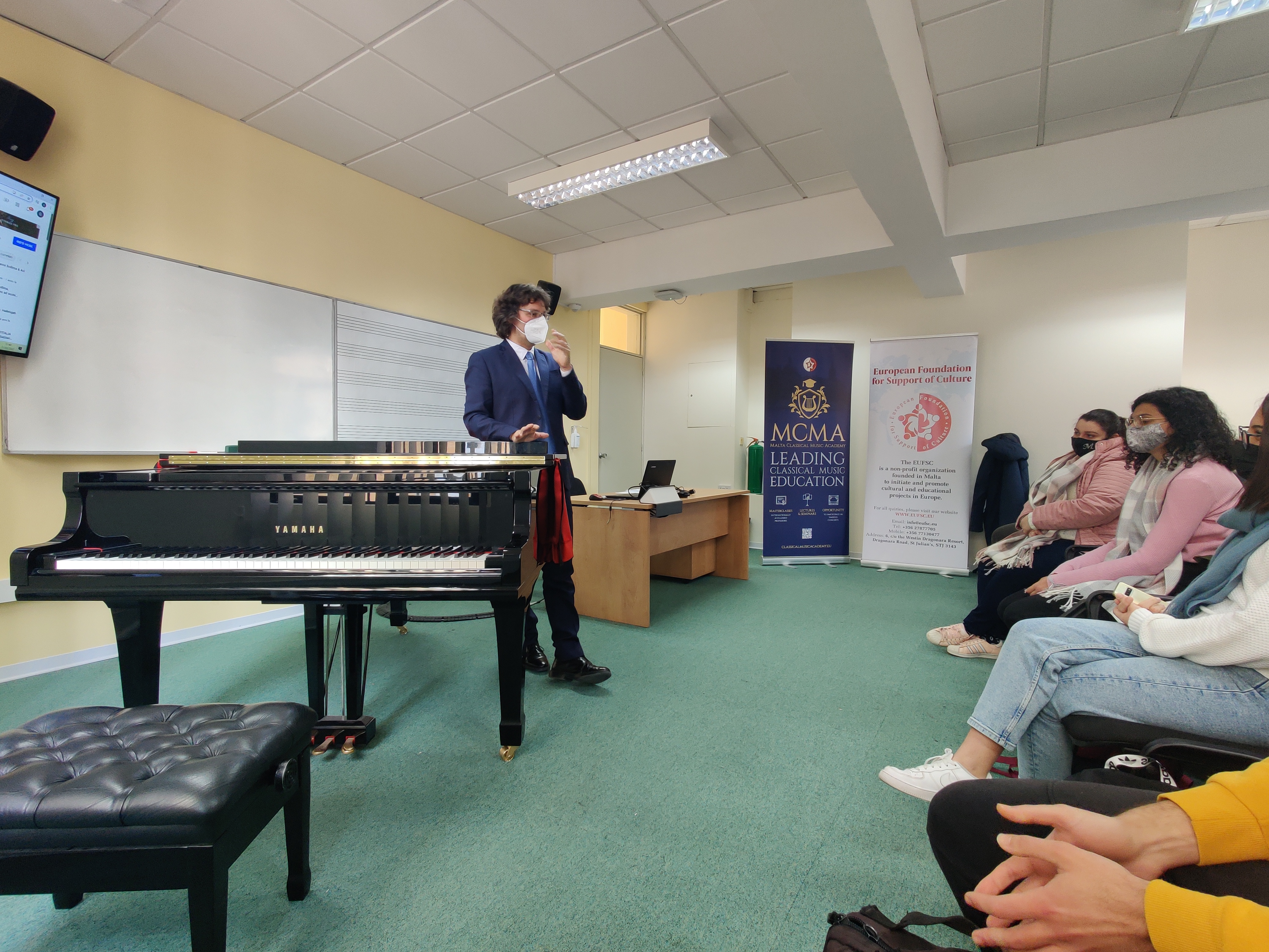 Acclaimed Pianist Giuliano Mazzoccante Delivers Special Lecture at University of Malta